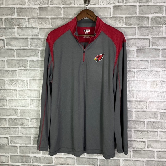 Arizona Cardinals NFL TX3 Cool Lightweight Quarter Zip Pullover Sweater Mens XL - Picture 1 of 7